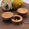 Round Shape Wood Jewelry Box | Koa Wood