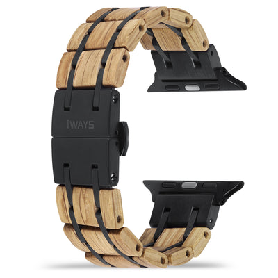 Dawn White Oak Apple Watch Band | Black