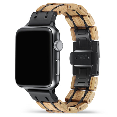 Dawn White Oak Apple Watch Band | Black