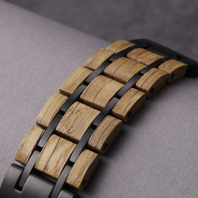 Dawn White Oak Apple Watch Band | Black