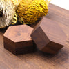 Hexagon Shape Wood Jewelry Box | Walnut Wood