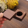 Square Shape Wood Ring Box | Walnut Wood