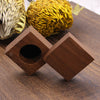 Square Shape Wood Ring Box | Walnut Wood