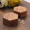 Hexagon Shape Wood Jewelry Box | Koa Wood