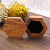 Hexagon Shape Wood Jewelry Box | Koa Wood