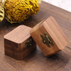 Square Shape Wood Ring Box | Walnut Wood