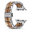 Dusk Zebrawood Apple Watch Band | Silver