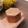 Hexagon Wood Ring Box | Koa Wood