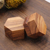 Hexagon Wood Ring Box | Koa Wood