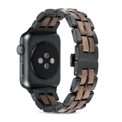 ECLIPSE Walnut Apple Watch Band | Black