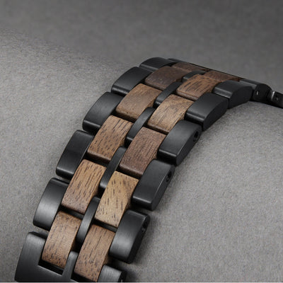 ECLIPSE Walnut Apple Watch Band | Black