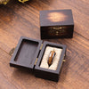 Square Shape Wood Ring Box | Koa Wood