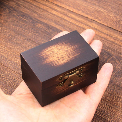 Square Shape Wood Ring Box | Koa Wood