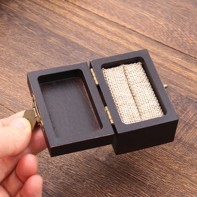 Square Shape Wood Ring Box | Koa Wood