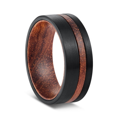 Tungsten Wood Ring | Red Sandalwood