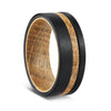 Tungsten Wood Ring | Whisky Barrel