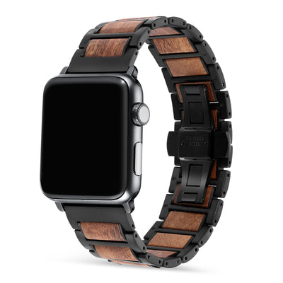 Nova Koa Wood Apple Watch Band | Black