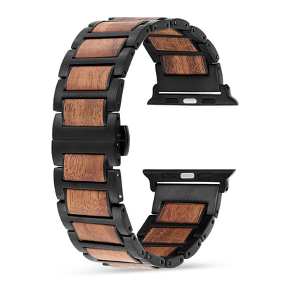 Nova Koa Wood Apple Watch Band | Black