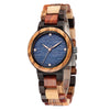 Mix Wood Women Wood Watch | Blue