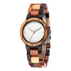 Mix Wood Women Wood Watch | White