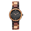 Mix Wood Women Wood Watch | Black