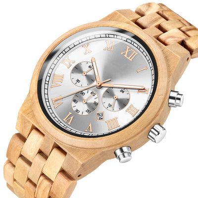 Mens Wood Watch | Olive Wood