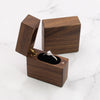 Lighter Shape Wood Ring Box | Walnut Wood