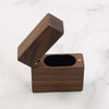 Lighter Shape Wood Ring Box | Walnut Wood