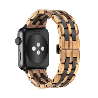 MEDITATION Zebarwood Apple Watch Band | Black