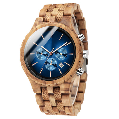 Mens Wood Watch | Olive Wood