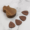 Wood Guitar Picks With Box | Guitar Shape