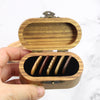 Wood Guitar Picks With Box | Oval Shape