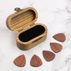 Wood Guitar Picks With Box | Oval Shape