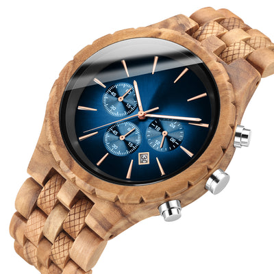 Mens Wood Watch | Olive Wood