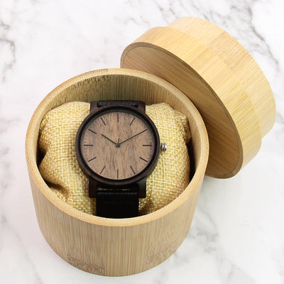 White Dew Wood Watch | Black Sandalwood