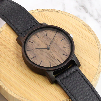 White Dew Wood Watch | Black Sandalwood