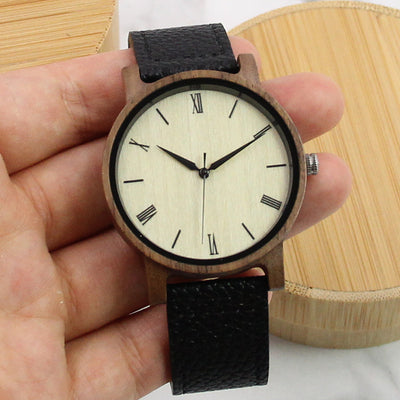 Starlight Wood Watch | Walnut Leather