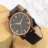 Starlight Wood Watch | Red Sandalwood Leather