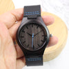 Horizon Wood Watch | Black Sandalwood Blue