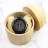 Horizon Wood Watch | Black Sandalwood Blue