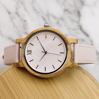 GLORY Women Wood Watch | Olive Wood