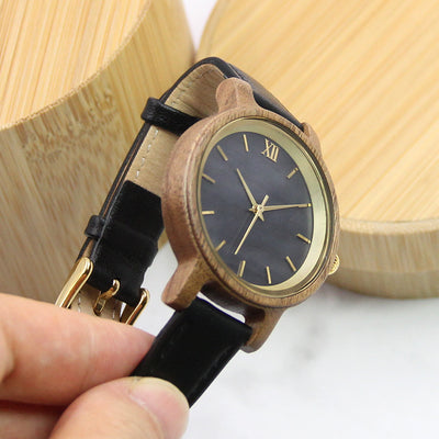 GLORY Women Wood Watch | Walnut Wood