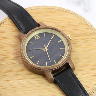 GLORY Women Wood Watch | Walnut Wood