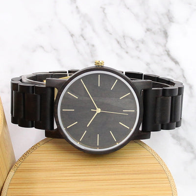 MARS Mens Wood Watch | Black Sandalwood