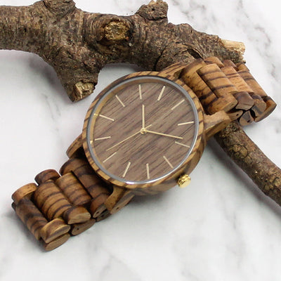 MARS Mens Wood Watch | Zebrawood