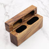 Wood Double Ring Box | Koa Wood