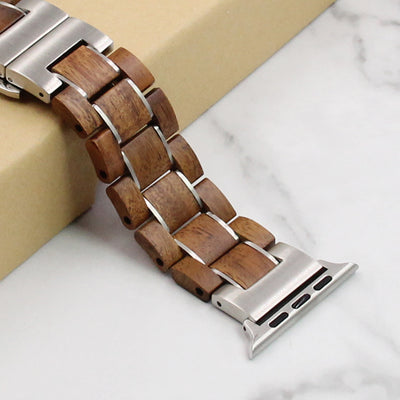 Saturn Koa Apple Watch Band | Silver