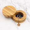 Round Shape Wood Jewelry Box | Olive Wood