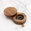 Round Shape Wood Jewelry Box | Koa Wood