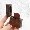 Wood Guitar Picks With Slim Walnut Box | Lighter Shape